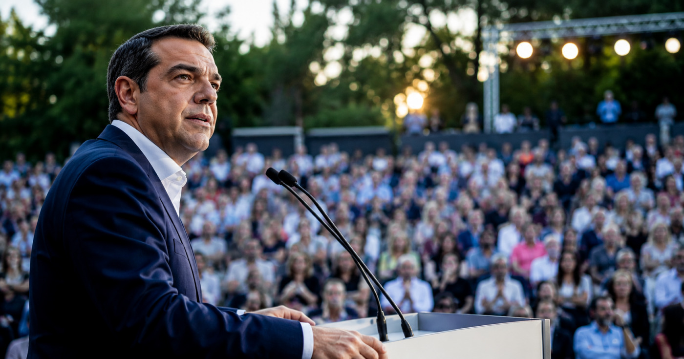 Αλέξης Τσίπρας: Με φόντο το νέο κόμμα η εκδήλωση στη Ρεματιά Χαλανδρίου
