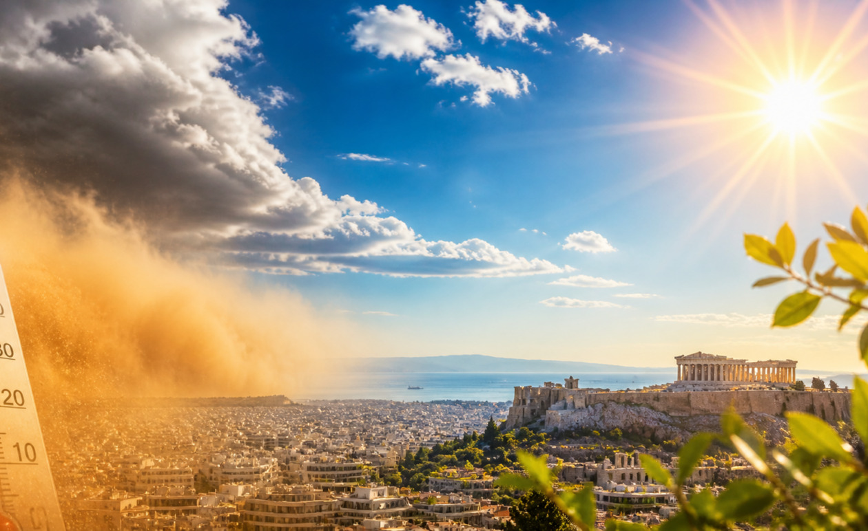 Καιρός: Από το κρύο στα 30άρια – Έρχεται θερμή εισβολή με αφρικανική σκόνη