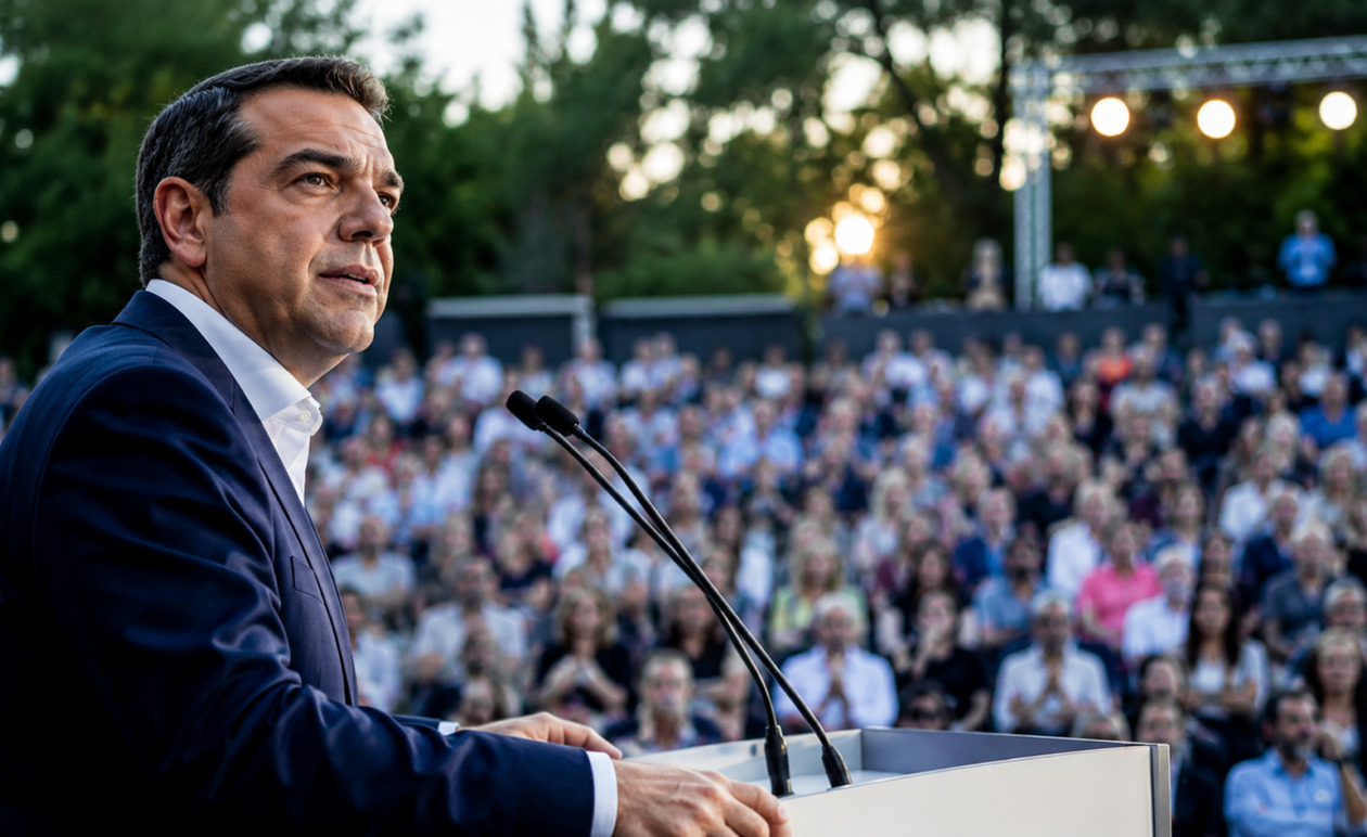 Αλέξης Τσίπρας: Με φόντο το νέο κόμμα η εκδήλωση στη Ρεματιά Χαλανδρίου